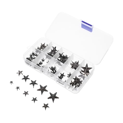 Angoily 1 Satz Punkte Klauen Nieten Gunblack für Kleidung Taschen Diy Einfache Installation für Kreative Designs Angoily 1 Satz Punkte Klauen Nieten Gunblack für Kleidung Taschen Diy Einfache Installation für Kreative Designs von Angoily