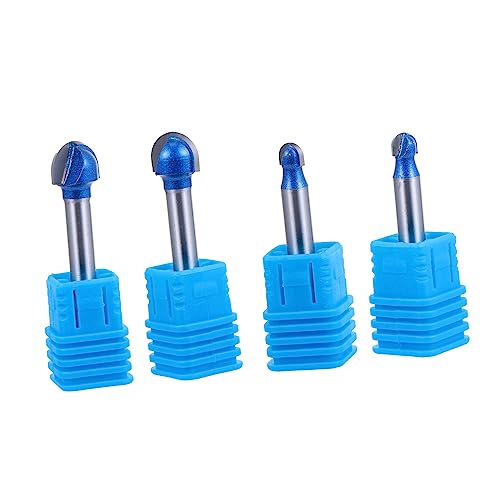 Angoily 1 Satz Rand Trimmer Messerkopf Kugelnase Rundes Nasengebiss Nasenende Fräser Router-bit Holzbearbeitungsschneider Holzbearbeitungs -kit Klinge Yg6-legierung 4 Stück Angoily 1 Satz Rand Trimmer Messerkopf Kugelnase Rundes Nasengebiss Nasenende Fräser Router-bit Holzbearbeitungsschneider Holzbearbeitungs -kit Klinge Yg6-legierung 4 Stück von Angoily