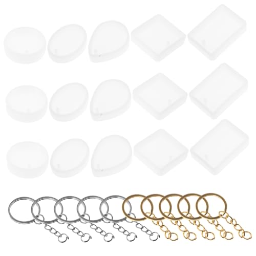 Angoily 1 Satz Schlüsselring Silikonformen für DIY Schlüsselanhänger Wiederverwendbare Formen Designs für Verschiedene Anhängerformen für Handwerksprojekte und Angoily 1 Satz Schlüsselring Silikonformen für DIY Schlüsselanhänger Wiederverwendbare Formen Designs für Verschiedene Anhängerformen für Handwerksprojekte und von Angoily