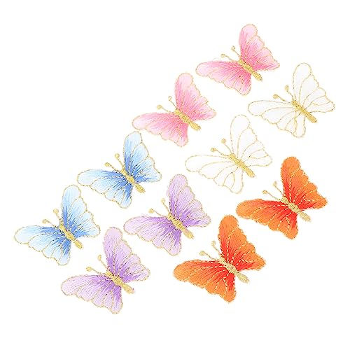 Angoily 1 Satz Schmetterlings Bügelflicken Diy Applikationen Für Kleidung Für Jeans Shirts Und Hüte 10 Stück Angoily 1 Satz Schmetterlings Bügelflicken Diy Applikationen Für Kleidung Für Jeans Shirts Und Hüte 10 Stück von Angoily