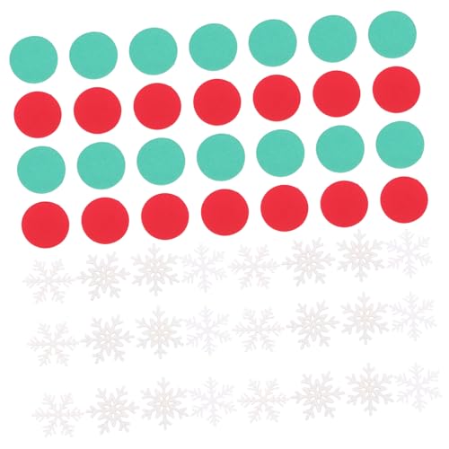 Angoily 1 Satz Schneeflocken und Scheiben Dekorationen Konfetti Frohe Weihnachten hoch Tischplatte Fröhlich Papierstreuer für die Party Streuungen für die Dekoration festliche Streuungen von Angoily