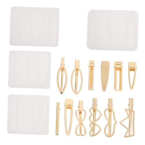 Angoily 1 Satz Silikon Formen Set für Haarschmuck Teiliges Diy Headdress Zubehör Einfaches Entformen Reißfest Basteln für Haarnadeln von Angoily