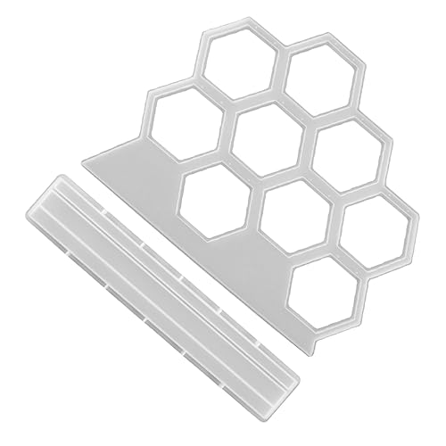 Angoily 1 Satz Silikon Ohrrangestell Formen Hexagon Design Ohrringe Halter Gießform für DIY Schmuck Hochwertigem Silikon Leicht zu Reinigen Lagern von Angoily