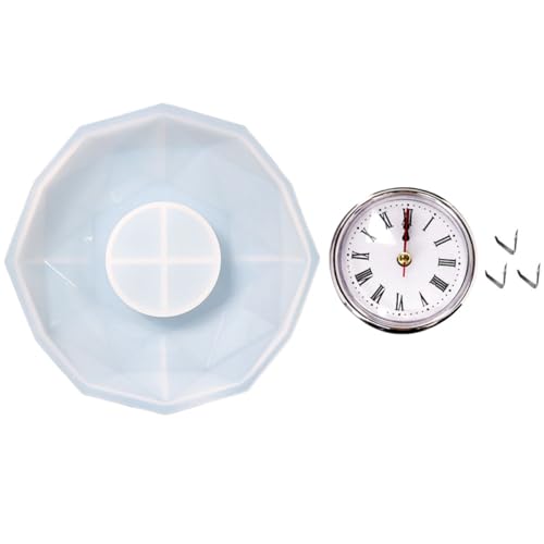Angoily 1 Satz Silikonform Für Diy Uhren Geformt Herstellung Diy Uhr Silikonform Epoxid-silikon-gießform Epoxidform Für Diy Epoxid-silikonform Wiederverwendbare Form Kieselgel Silver von Angoily