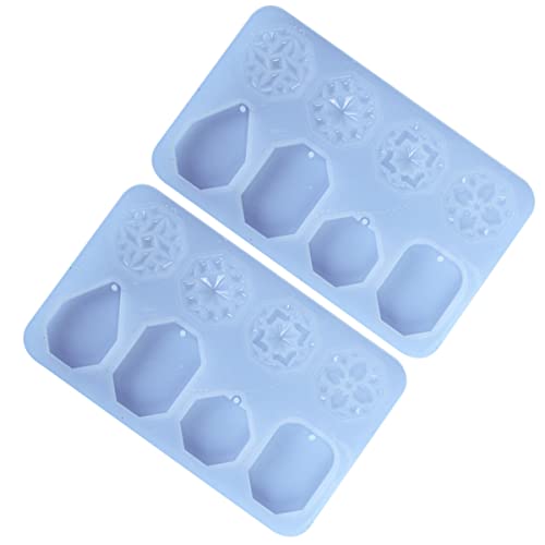 Angoily 1 Satz Silikonpendant Mold Für Diy Schmuck Fensterblüten Hängeanhänger Gießformen Für Kreative Heimdekoration Und Bastelprojekte 2 Stück Angoily 1 Satz Silikonpendant Mold Für Diy Schmuck Fensterblüten Hängeanhänger Gießformen Für Kreative Heimdekoration Und Bastelprojekte 2 Stück von Angoily