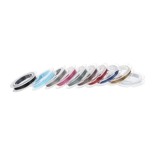 Angoily 1 Satz Stahlbindedraht Für Diy Schmuckherstellung Multifunktionale Basteldraht Für Armbänder Und Projekte Langlebig Und Vielseitig Einsetzbar 10 Rollen von Angoily