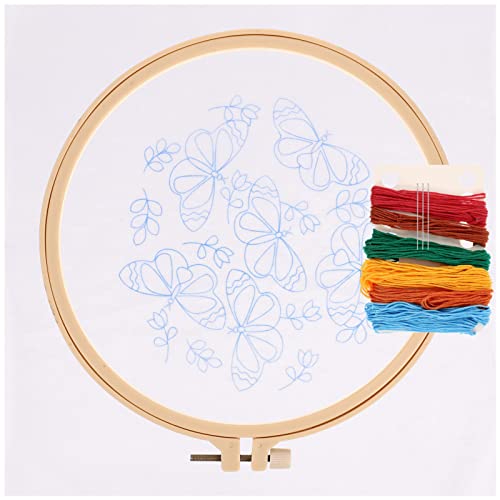 Angoily 1 Satz Stickerei Starter Kit für Anfänger Diy Kreuzstichset mit Anleitung und Materialien für Erwachsene zur Einfachen Erstellung Schöner Dekorationen Angoily 1 Satz Stickerei Starter Kit für Anfänger Diy Kreuzstichset mit Anleitung und Materialien für Erwachsene zur Einfachen Erstellung Schöner Dekorationen von Angoily