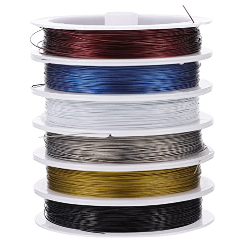 Angoily 1 Satz Teiliges Beschichteter Schmuckdraht Für Diy Bastelarbeiten Für Armbänder Und Dekorationen Langlebig Und Farbecht 6 Stück Angoily 1 Satz Teiliges Beschichteter Schmuckdraht Für Diy Bastelarbeiten Für Armbänder Und Dekorationen Langlebig Und Farbecht 6 Stück von Angoily