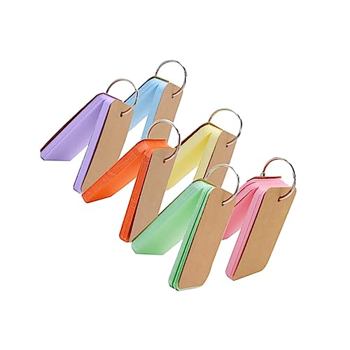 Angoily 1 Satz Teiliges Büro Memo Pads Mit Ringbindung Blanko Notizkarten Bunten Farben Für Kreative Notizen Für Schüler Und Büroangestellte 6 Stück von Angoily