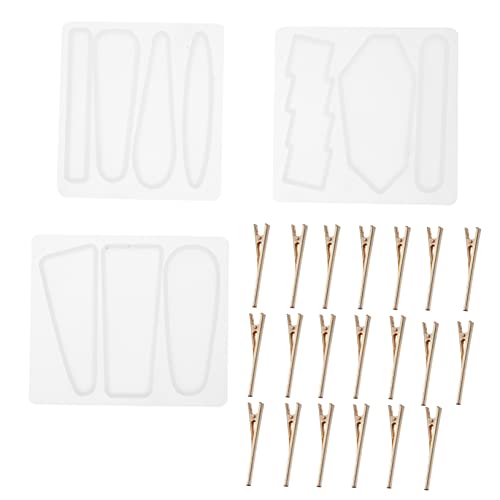 Angoily 1 Satz Teiliges Diy Haarspangen Mould Set Epoxidharz Formen Für Kreative Haarschmuckgestaltung Für Handarbeiten Und Schmuckherstellung 23 Stück von Angoily