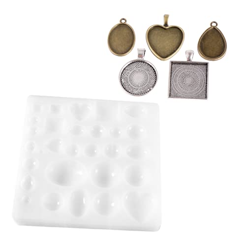 Angoily 1 Satz Teiliges Diy Silikon Schmuckformen Set Hitzebeständige Wiederverwendbare Epoxidharz Formen für Anhänger Ohrringe und für Heimstudio und Schule Weiß Angoily 1 Satz Teiliges Diy Silikon Schmuckformen Set Hitzebeständige Wiederverwendbare Epoxidharz Formen für Anhänger Ohrringe und für Heimstudio und Schule Weiß von Angoily