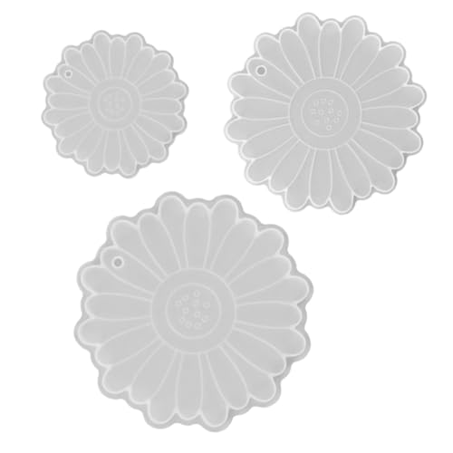 Angoily 1 Satz Teiliges Diy Silikonform Für Epoxidharz Untersetzer Flexible Gießform Für Dekorationen Einfach Zu Reinigen Und Wiederverwendbar 3 Stück von Angoily