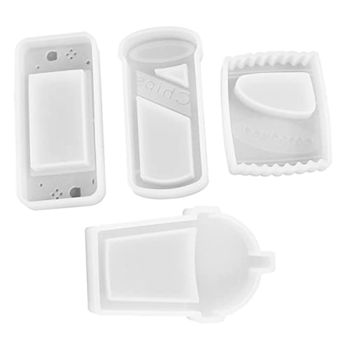 Angoily 1 Satz Teiliges Diy Silikonform Für Quicksand Candy Cookie Getränkeflasche Spielmaschine Wiederverwendbare Kristall Epoxidharz Gießform Für Anhänger Und Dekorationen 4 Stück von Angoily