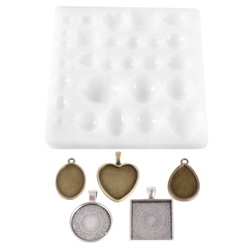 Angoily 1 Satz Teiliges Diy Silikonform Set für Schmuck Epoxidharz Formen Diy Gießform für Anhänger Ohrringe und Vielseitig Einsetzbar für Heimstudio und Schule Weiß Angoily 1 Satz Teiliges Diy Silikonform Set für Schmuck Epoxidharz Formen Diy Gießform für Anhänger Ohrringe und Vielseitig Einsetzbar für Heimstudio und Schule Weiß von Angoily