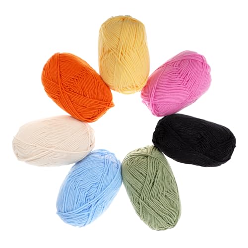 Angoily 1 Satz Teiliges Farbiger Baumwollgarn Für Handstricken Häkeln Und Nähprojekte Vielseitige Verwendung Für Bekleidung Accessoires Und Bastelarbeiten Verschiedenen Farben 7 Stück Angoily 1 Satz Teiliges Farbiger Baumwollgarn Für Handstricken Häkeln Und Nähprojekte Vielseitige Verwendung Für Bekleidung Accessoires Und Bastelarbeiten Verschiedenen Farben 7 Stück von Angoily