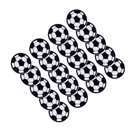 Angoily 1 Satz Teiliges Fußball Stickerei Patches Für Kleidung Jeans Und Taschen Waschbar Applikationen Für Diy Dekoration Langlebig 20 Stück von Angoily