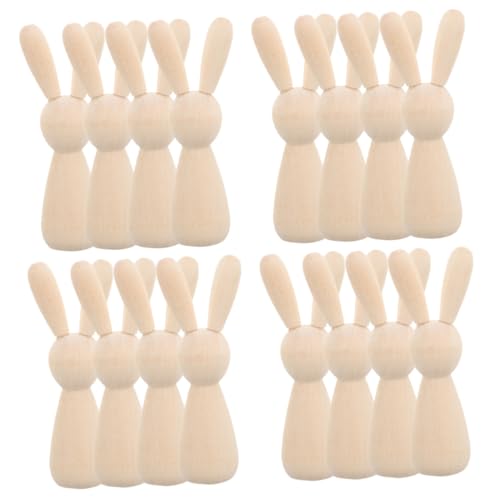 Angoily 1 Satz Teiliges Holzkaninchen Figuren Zum Basteln Unvollendete Diy Für Heimdekoration Und Bastelprojekte Für Feste Und 16 Stück Angoily 1 Satz Teiliges Holzkaninchen Figuren Zum Basteln Unvollendete Diy Für Heimdekoration Und Bastelprojekte Für Feste Und 16 Stück von Angoily
