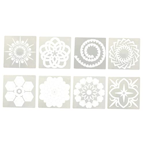 Angoily 1 Satz Teiliges Mandala Schablonen Set Für Malprojekte Wiederverwendbare Hohlgeschnittene Schablonen Für Diy Kunsthandwerk Und Dekorationen Vielseitige Malwerkzeuge Für 12 Stück von Angoily