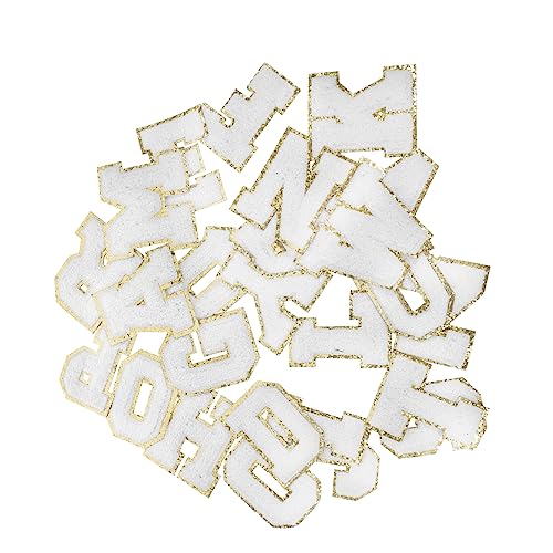 Angoily 1 Satz Teiliges Mit Selbstklebenden Buchstaben Patches Zum Aufbügeln Und Reparieren Von Kleidung Taschen Und Für Diy Dekoration Und Kostüme 26 Stück von Angoily