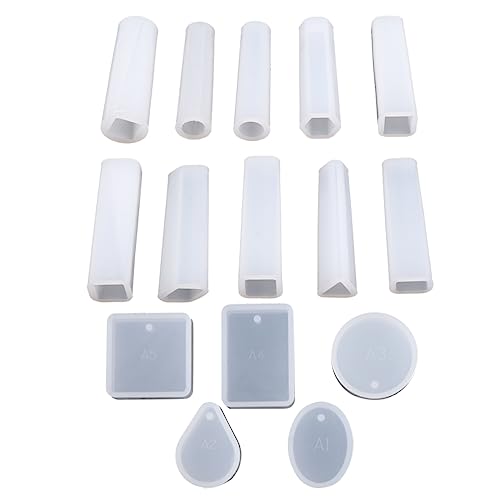Angoily 1 Satz Teiliges Set Silikonformen für Schmuck für Ohrringe und Anhänger Flexibles und Transparentes Material Leicht zu Handhaben Reinigen für Diy Projekte von Angoily