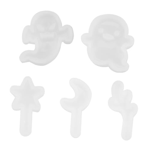 Angoily 1 Satz Teiliges Silikonformen Für Diy Halloween Kristallgeist Und Stern Epoxidharz Gießform Für Zuhause Und Bastelprojekte Einfach Zu Entformen Langlebig Und Rutschfest 5 Stück Angoily 1 Satz Teiliges Silikonformen Für Diy Halloween Kristallgeist Und Stern Epoxidharz Gießform Für Zuhause Und Bastelprojekte Einfach Zu Entformen Langlebig Und Rutschfest 5 Stück von Angoily