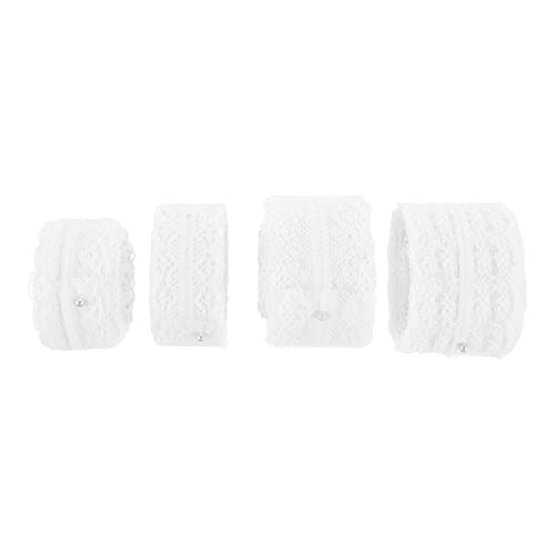 Angoily 1 Satz Teiliges Spitzenband Für Diy Kleidung Taschen Und Unterwäsche Zubehör Vielseitig Einsetzbar Sicherem Baumwollstoff Für Bastelprojekte Und Dekoration 4 Stück von Angoily