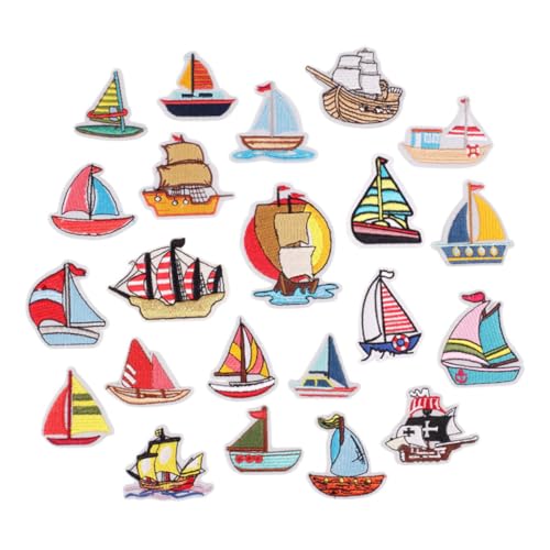 Angoily 1 Satz Teiliges Von Bügelflicken Mit Cartoon Segelboot Selbstklebende Stickerei Patches Für Kreative Gestaltung Von Kleidung Und Taschen 23 Stück Angoily 1 Satz Teiliges Von Bügelflicken Mit Cartoon Segelboot Selbstklebende Stickerei Patches Für Kreative Gestaltung Von Kleidung Und Taschen 23 Stück von Angoily