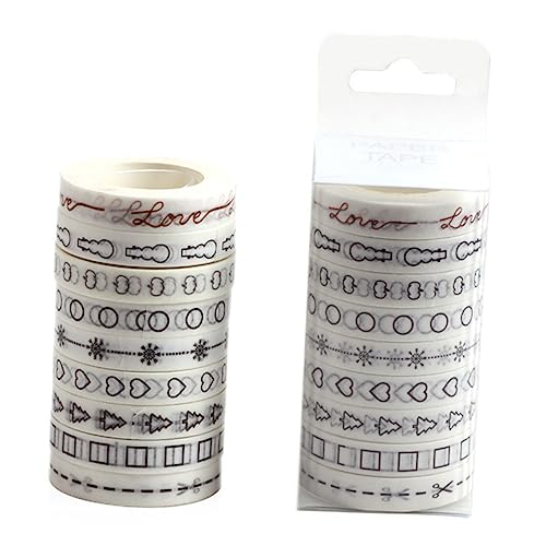 Angoily 1 Satz Teiliges Washi Tape Dekoratives Klebeband Für Scrapbooking Diy Handwerk Journal Planer Und Geschenkverpackungen Hochwertiges Und Leicht Abziehbares Masking Tape 9 Stück Angoily 1 Satz Teiliges Washi Tape Dekoratives Klebeband Für Scrapbooking Diy Handwerk Journal Planer Und Geschenkverpackungen Hochwertiges Und Leicht Abziehbares Masking Tape 9 Stück von Angoily