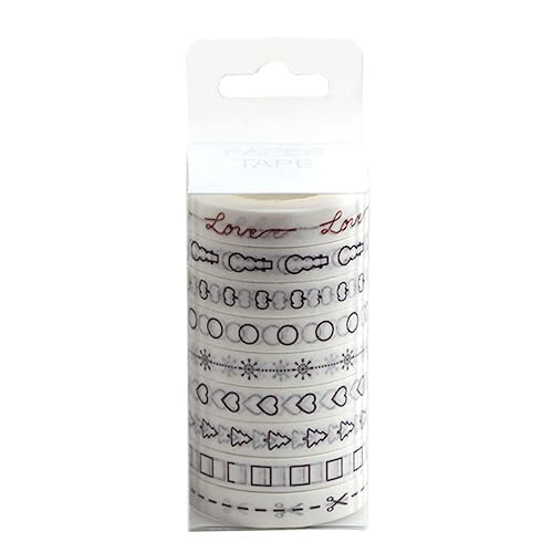 Angoily 1 Satz Teiliges Washi Tape Set Für Diy Und Scrapbooking Dekoratives Klebeband Vielseitig Einsetzbar Für Planer Journaling Und Bastelprojekte 9 Stück Angoily 1 Satz Teiliges Washi Tape Set Für Diy Und Scrapbooking Dekoratives Klebeband Vielseitig Einsetzbar Für Planer Journaling Und Bastelprojekte 9 Stück von Angoily