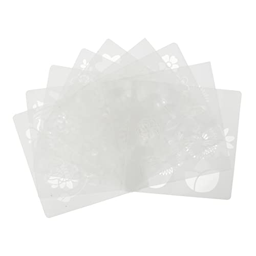 Angoily 1 Satz Teiliges Wiederverwendbarer Blumen Schablonen Kreative Malvorlagen Für Diy Projekte Und Kunsthandwerk Waschbarem Pet Material 9 Stück von Angoily
