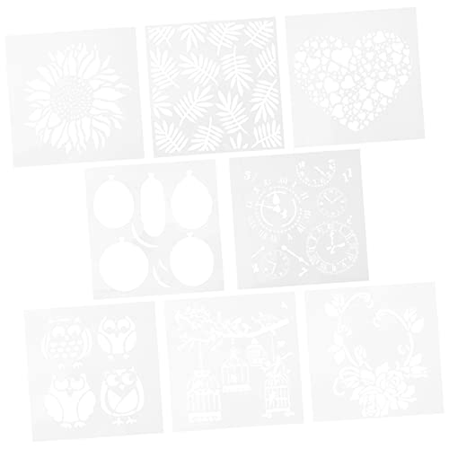 Angoily 1 Satz Teiliges Zeichenschablonen Wiederverwendbare Moulds Für Diy Projekte Für Tafelgestaltung Fotoalben Grußkarten Und Kreative Bastelarbeiten 8 Stück Angoily 1 Satz Teiliges Zeichenschablonen Wiederverwendbare Moulds Für Diy Projekte Für Tafelgestaltung Fotoalben Grußkarten Und Kreative Bastelarbeiten 8 Stück von Angoily