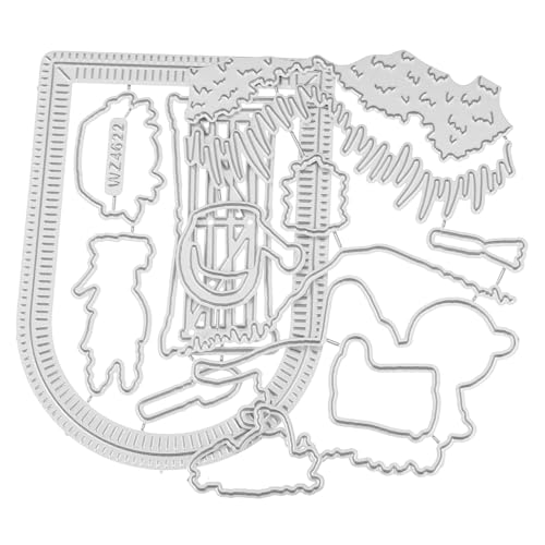 Angoily 1 Satz Transparente Dichtung der Messerform Schnitte Schablone Schneiden Album-Stanzform machen Prägenwerkzeug Metallstanzformen für die Papierherstellung Sammelalbum stirbt Silber Angoily 1 Satz Transparente Dichtung der Messerform Schnitte Schablone Schneiden Album-Stanzform machen Prägenwerkzeug Metallstanzformen für die Papierherstellung Sammelalbum stirbt Silber von Angoily