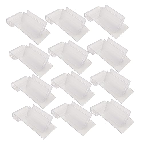 Angoily 1 Satz Transparente Zahnklemme Pvc Etikettenhalter Multifunktionales Werbefolder Für Supermärkte Und Einzelhandel 20 Stück von Angoily