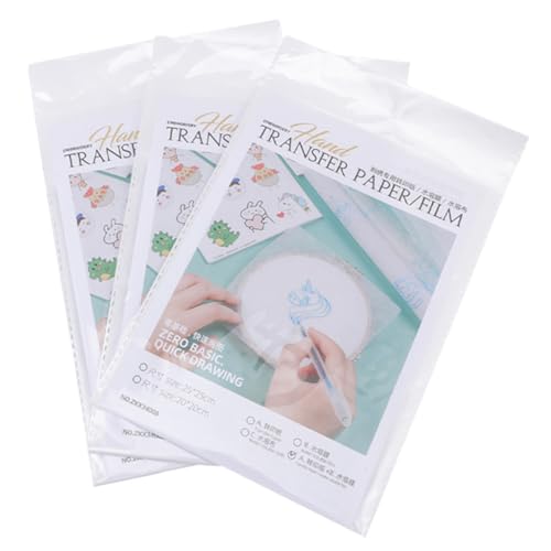 Angoily 1 Satz Übertragen Sie Papier Wasserlöslicher Film Stabilisator Sticken Für Wasserlösliches Stickvlies Stickpapier Abwaschen Stoff Klebriges Wasser Lösliches Papier Quilten Weiß Pva von Angoily