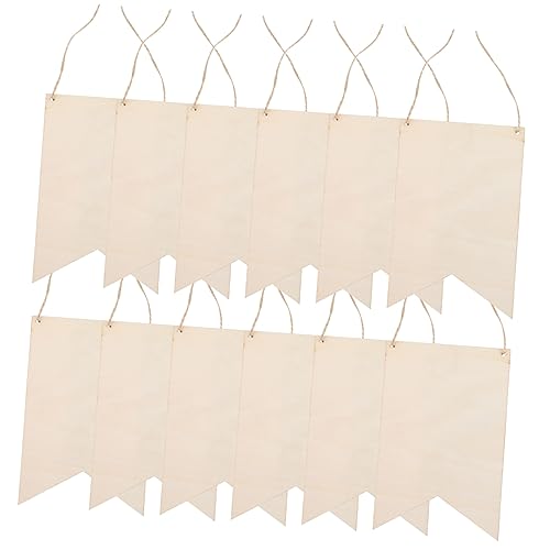 Angoily 1 Satz Unbearbeitete Holzschilder für Diy Projekte Holzplättchen mit Juteschnur für Bastelarbeiten Botschaftsboards Dekoration und Festlichkeiten von Angoily