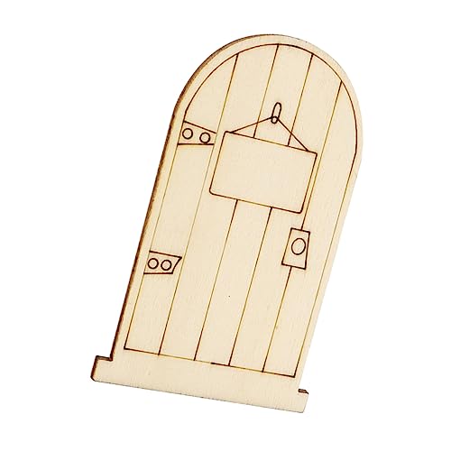 Angoily 1 Satz Unbemalte Holzfeentüren Diy Bastelset Für Kreative Handarbeiten Für Zuhause Hochwertigem Holz Individuell Gestaltbar Verschiedenen Farben 50 Stück von Angoily