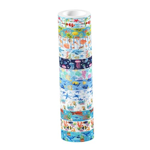 Angoily 1 Satz Unterwasserbiotape Scrapbooking Thematisiert Handwerk Band Blau Sammelalbum Journaling Erwachsene Schrott Für Bausätze Pastell Lieferungen Szene Aufkleber 12rollen Angoily 1 Satz Unterwasserbiotape Scrapbooking Thematisiert Handwerk Band Blau Sammelalbum Journaling Erwachsene Schrott Für Bausätze Pastell Lieferungen Szene Aufkleber 12rollen von Angoily