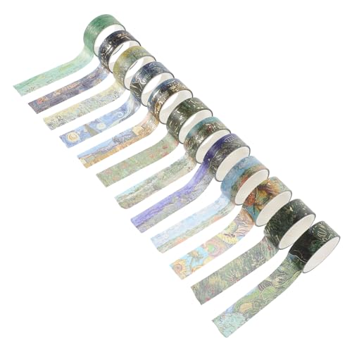 Angoily 1 Satz Washi Tape Für Diy Tagebuchgestaltung Vintage Design Vielseitige Klebebänder Für Scrapbooking Und Projekte Leicht Abreißbar Stark Haftend Ohne Kleberückstände 12rollen Angoily 1 Satz Washi Tape Für Diy Tagebuchgestaltung Vintage Design Vielseitige Klebebänder Für Scrapbooking Und Projekte Leicht Abreißbar Stark Haftend Ohne Kleberückstände 12rollen von Angoily