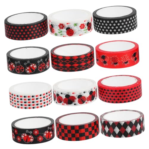 Angoily 1 Satz Washi-Tape dekoratives Klebeband zum Basteln Retro -Aufkleber kariertes Washi Tape kawaii Washi-Klebeband farbiges Band Sammelalbumpapier Japanisches Papier Angoily 1 Satz Washi-Tape dekoratives Klebeband zum Basteln Retro -Aufkleber kariertes Washi Tape kawaii Washi-Klebeband farbiges Band Sammelalbumpapier Japanisches Papier von Angoily