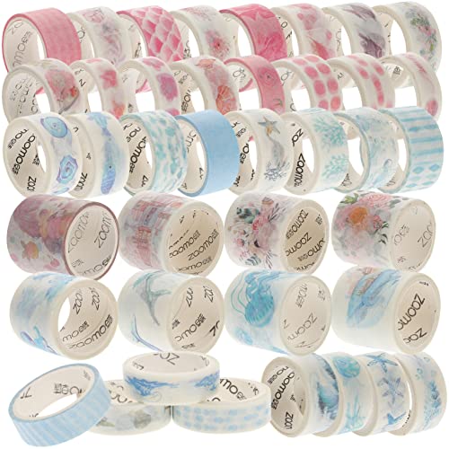 Angoily 1 Satz Washi-tape Papier Klebeband Zeitschrift Material Dekorativ Dekoration Sammelalbum Scrapbooking Washi Tape Washi -bänder Klebeband Für Scrapbooking Flüsterpapier 40 Rollen von Angoily