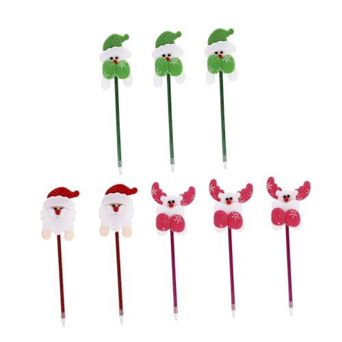 Angoily 1 Satz Weihnachtsstift Funkelnde Stifte Schreibwaren Schreibstifte Kugelschreiber Mehrfarbiger Stift Weihnachten Stifte Für Die Schule Stifthalter Kunststoff 8 Stück Angoily 1 Satz Weihnachtsstift Funkelnde Stifte Schreibwaren Schreibstifte Kugelschreiber Mehrfarbiger Stift Weihnachten Stifte Für Die Schule Stifthalter Kunststoff 8 Stück von Angoily