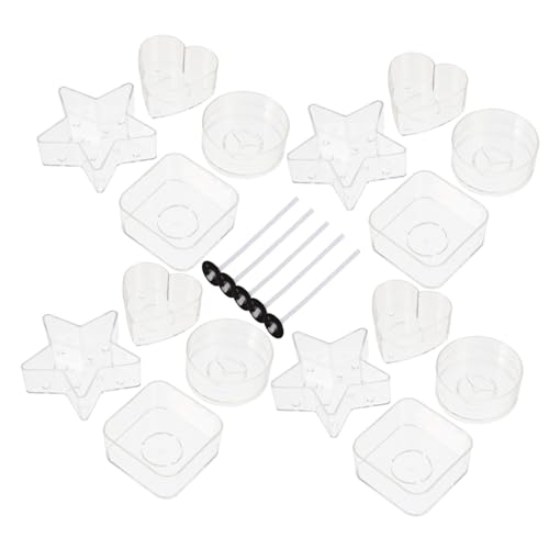 Angoily 1 Satz Wiederverwendbare Teelicht Halter Kunststoff Teiliges mit Wicks für Diy Kerzenprojekte Vielseitig Einsetzbar für Aufbewahrung und Dekoration Hitzebeständig und Leicht Angoily 1 Satz Wiederverwendbare Teelicht Halter Kunststoff Teiliges mit Wicks für Diy Kerzenprojekte Vielseitig Einsetzbar für Aufbewahrung und Dekoration Hitzebeständig und Leicht von Angoily