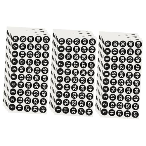 Angoily 1 Satz Zahlen Tagspapier Zahlenbezeichnungen Etiketten Planer Nummerierte Selbstklebender Nummernaufkleber Beschichtetes Papier Schwarz 15blatt von Angoily