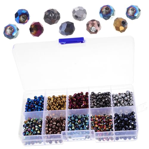 Angoily 1 Schachtel Abstandsperle runden kleine Perlen für Herstellung schmuck Kleine Glasperlen DIY-Perlen Perlen-Anhänger Basteln Sie lose Perlen handgefertigte Perlen von Angoily