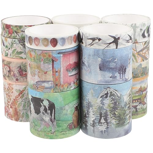Angoily 1 Schachtel Altes Washi-tape Kunsthandwerk Klebeband Retro Scrapbooking Tape Sammelalbum Liefert Junk-journal-zubehör Notebook -bänder Farbig Dünn Notizen Bastelband Bunt Aufkleber Angoily 1 Schachtel Altes Washi-tape Kunsthandwerk Klebeband Retro Scrapbooking Tape Sammelalbum Liefert Junk-journal-zubehör Notebook -bänder Farbig Dünn Notizen Bastelband Bunt Aufkleber von Angoily