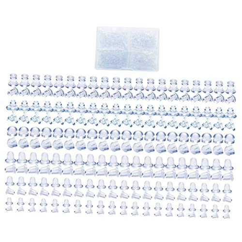 Angoily 1 Schachtel Antirutsch Silikon Ohrring Verschlüsse Set mit Weiche Langlebige Ohrringe Backs für DIY Schmuckherstellung Praktische Klare Ohrring Zubehör für Bastelprojekte Angoily 1 Schachtel Antirutsch Silikon Ohrring Verschlüsse Set mit Weiche Langlebige Ohrringe Backs für DIY Schmuckherstellung Praktische Klare Ohrring Zubehör für Bastelprojekte von Angoily