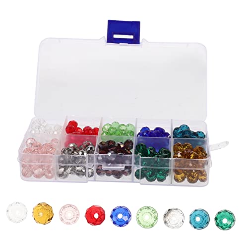 Angoily 1 Schachtel Bunte Glasperlen für DIY Schmuckherstellung Hochwertige Handgefertigte Bastelperlen zum Auffädeln für Kreative Projekte Transparente Spacer Beads Angoily 1 Schachtel Bunte Glasperlen für DIY Schmuckherstellung Hochwertige Handgefertigte Bastelperlen zum Auffädeln für Kreative Projekte Transparente Spacer Beads von Angoily