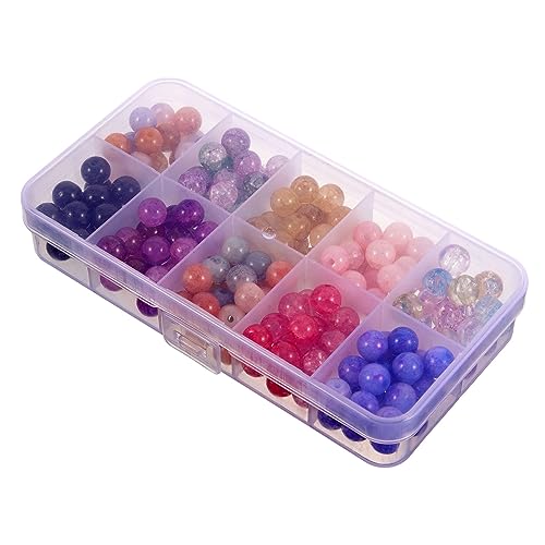 Angoily 1 Schachtel Bunte Glasperlen für Diy Schmuckherstellung Runde Perlen für Armbänder und Ohrringe für Kreative Bastelprojekte Sicher und Hautfreundlich Angoily 1 Schachtel Bunte Glasperlen für Diy Schmuckherstellung Runde Perlen für Armbänder und Ohrringe für Kreative Bastelprojekte Sicher und Hautfreundlich von Angoily