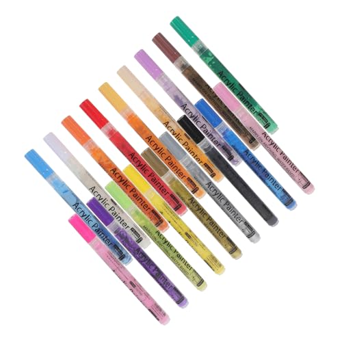 Angoily 1 Schachtel Farben Acrylfarbe Marker Stifte Spitzen Malstifte für Zeichnen Basteln Scrapbooking Langlebige Sichere Farbstifte für Erwachsene Studenten Angoily 1 Schachtel Farben Acrylfarbe Marker Stifte Spitzen Malstifte für Zeichnen Basteln Scrapbooking Langlebige Sichere Farbstifte für Erwachsene Studenten von Angoily