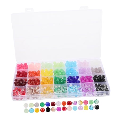 Angoily 1 Schachtel Glasperlen Bunte Lampwork Perlen DIY Schmuckherstellung Charm Armband Beads Kit für Kreative Handarbeit und Armbandgestaltung Angoily 1 Schachtel Glasperlen Bunte Lampwork Perlen DIY Schmuckherstellung Charm Armband Beads Kit für Kreative Handarbeit und Armbandgestaltung von Angoily